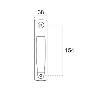 Frente de plastico blanco