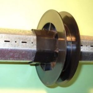 Polea pasante para cinta 22mm