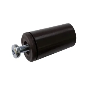 Tope de plastico corto marrón